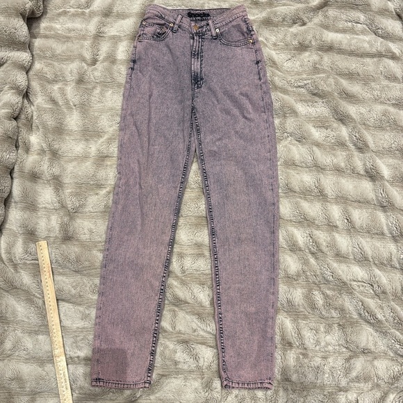 MOTHER Women's Straight Leg Jeans in Light Purple - Picture 2 of 14